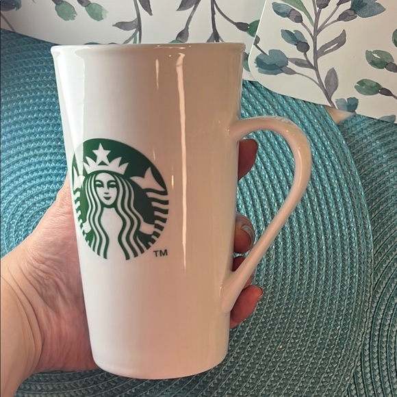 Starbucks White Ceramic Mug 16 fl oz EUC Cozy Fall Mug - Picture 16 of 17
